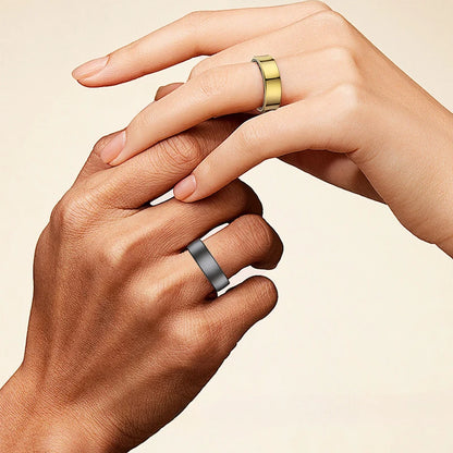 Smart Fitness Ring – Track Sleep, Heart Rate, SpO₂ & Temperature | 7-Day Battery