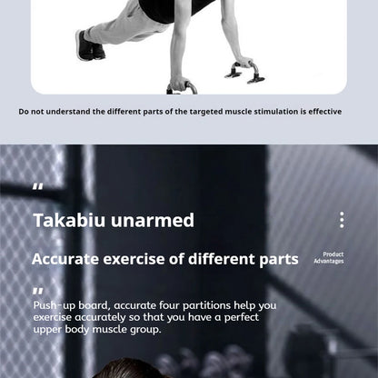 Foldable Multi-Functional Push Up Board Chest  Abs Training Equipment Portable Home Gym Fitness Tool for Men Core Workout