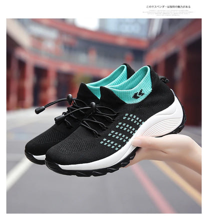 2024 Women Plus Size Shoes Summer Air Mesh Sport Aqua Shoes Outdoor Women's Quick Dry Water Shoes Sneakers Running Shoes 35-45