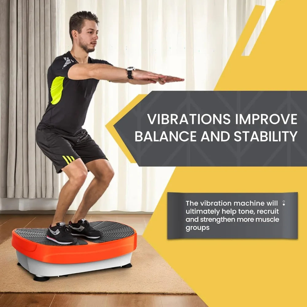 Fitness Vibration Plate Exercise Equipment Whole Body Shape Exercise Machine Vibration Platform Fit Massage Workout Trainer