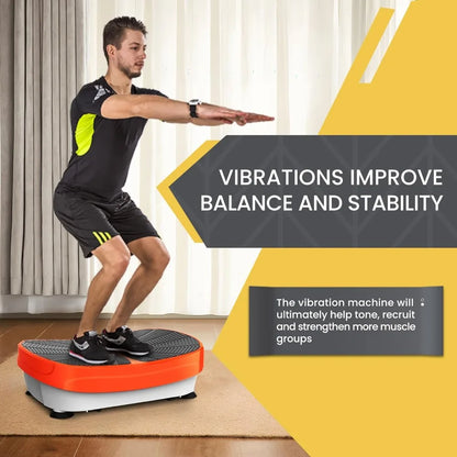 Fitness Vibration Plate Exercise Equipment Whole Body Shape Exercise Machine Vibration Platform Fit Massage Workout Trainer