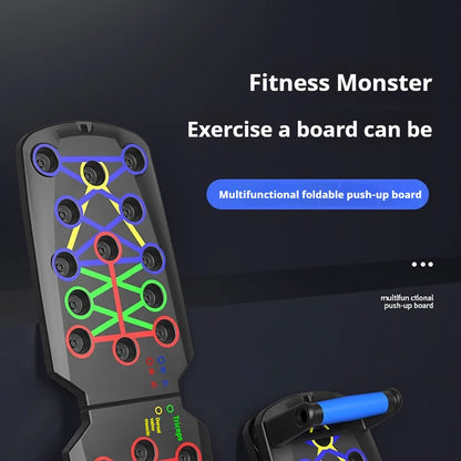 Foldable Multi-Functional Push Up Board Chest  Abs Training Equipment Portable Home Gym Fitness Tool for Men Core Workout