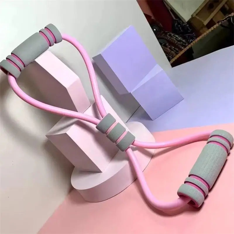 Resistance Bands with Foam Sport At Home Yoga Fitness Accessories Rubber Pull Rope Training and Exercise Gym Equipment for Women