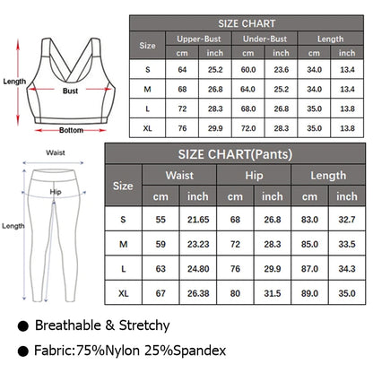 Women Two Pieces Fitness Yoga Set Buttery Soft Running Gym Suit Breathable Quick Dry Sportswear Female Strwetchy Workout Clothes