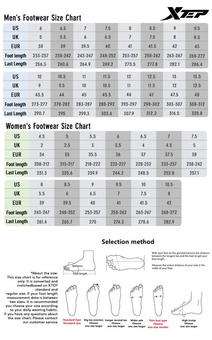 Xtep Soft Tube Running Shoes for Men Comfortable Breathable Slip-on Mesh Wear-Resistant Lightweight Male Sneakers 875219110061