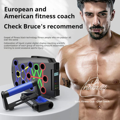 Foldable Multi-Functional Push Up Board Chest  Abs Training Equipment Portable Home Gym Fitness Tool for Men Core Workout