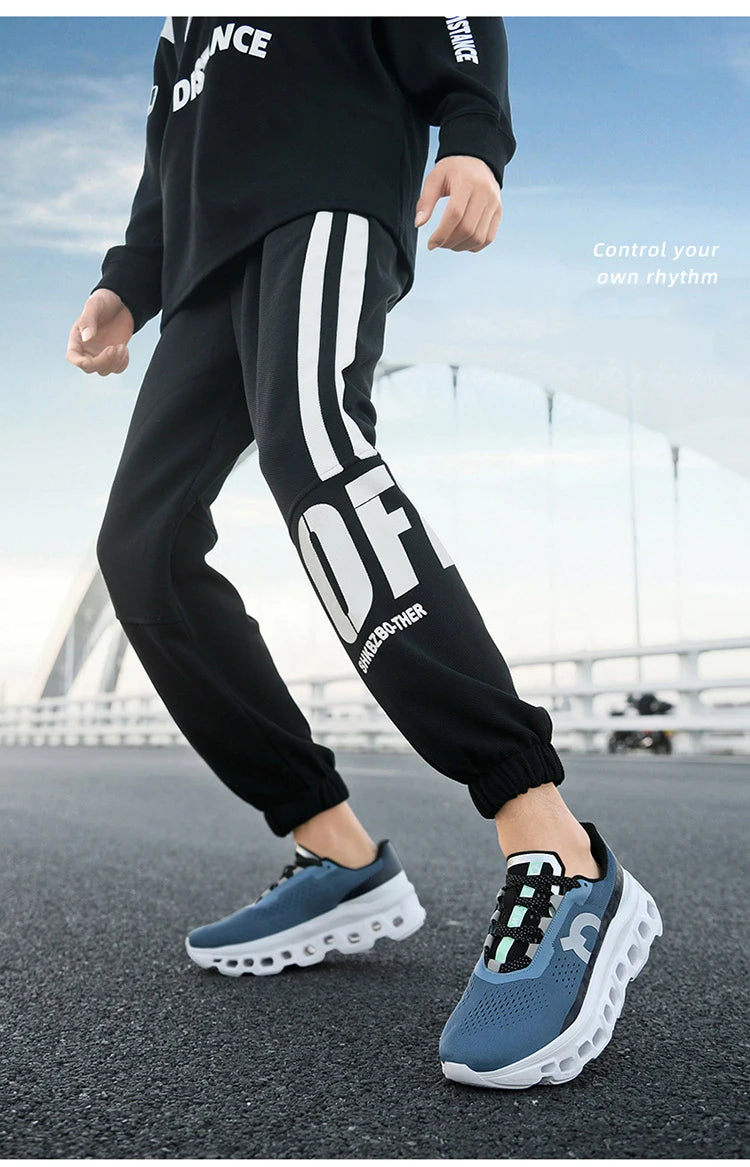 Men's Cushioning Running Shoes Lightweight Athletic Casual Sneakers Male Non-Slip Sports Shoes Outdoor Travel Walking Shoes