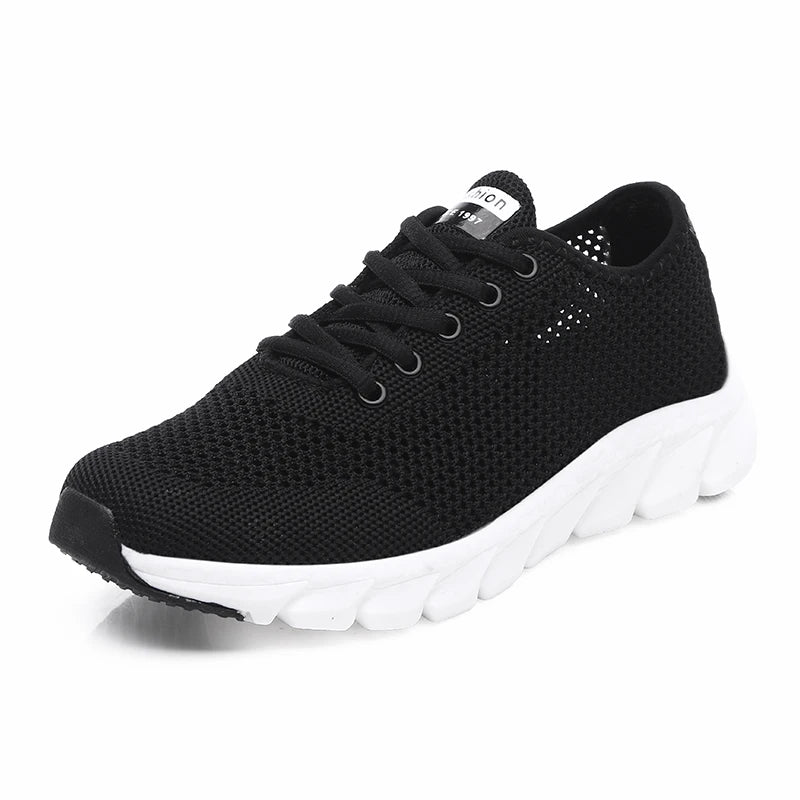 2024 New cross-border large summer hollowed-out woven women's sports casual shoes light running shoes White shoes