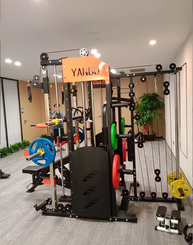 Longmen Frame Equipment, Home Smith Machine, Squat Bench, Multi-functional Fitness Equipment, Comprehensive Training Device
