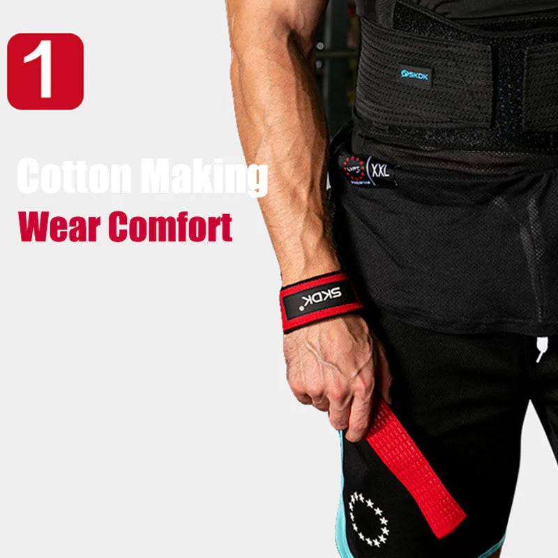 Weightlifting Straps Gym Barbell Dumbbell Workout Lifting Hand Grips Band Crossfit Fitness Equipment Wrist Wrap Lift Training