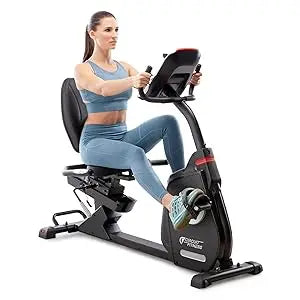 Fitness Recumbent Magnetic Exercise Bike with 15 Workout Programs