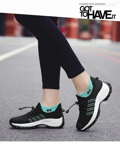 2024 Women Plus Size Shoes Summer Air Mesh Sport Aqua Shoes Outdoor Women's Quick Dry Water Shoes Sneakers Running Shoes 35-45
