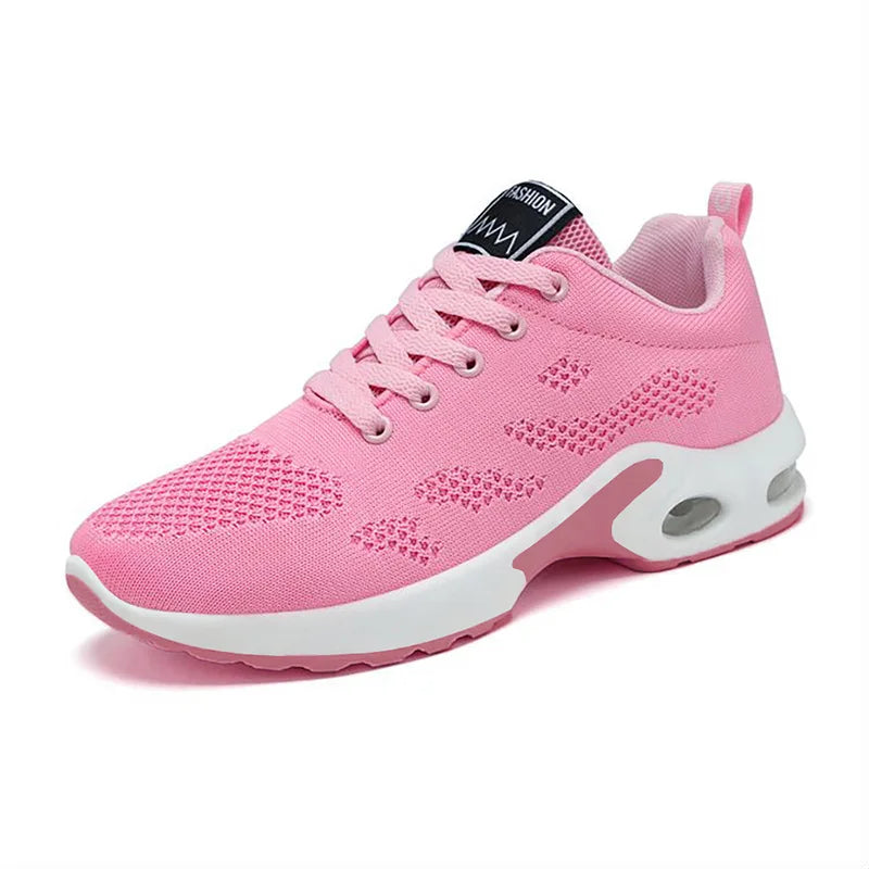 Oulylan Women Casual Sneakers Shoes Mesh Breathable Running Shoes Air Cushion Platform Summer Sports Shoes Luxury Lightweight