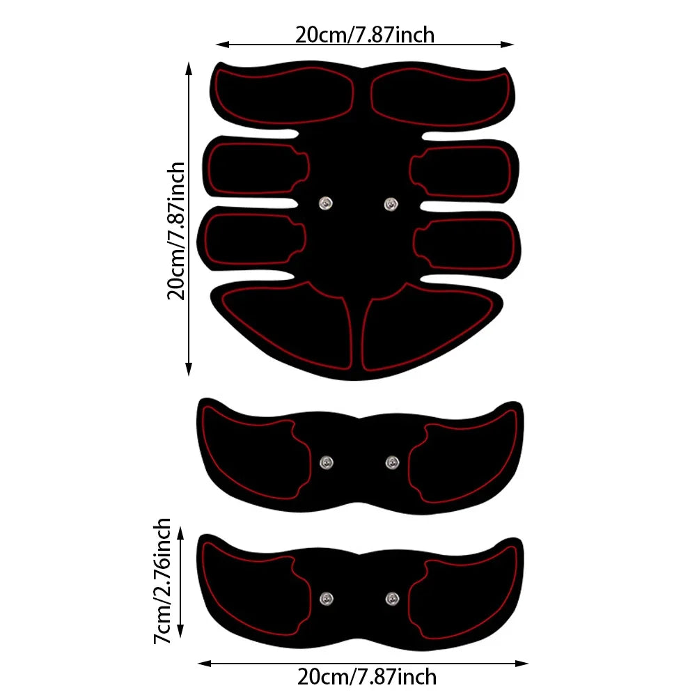 Wireless EMS Abdominal Muscle Stimulator Buttock Hip Trainer Waist Arm Leg Body Smart Slimming Massager Unisex Fitness Equiment