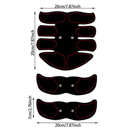 Wireless EMS Abdominal Muscle Stimulator Buttock Hip Trainer Waist Arm Leg Body Smart Slimming Massager Unisex Fitness Equiment