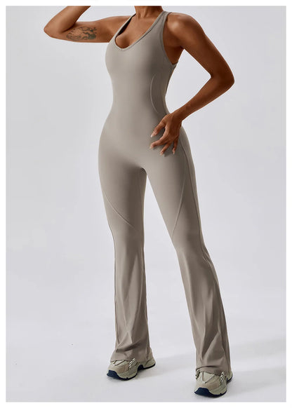Women Sports Jumpsuit Naked Feeling Gym Set Women Training Yoga Suit Sportswear Fitness Rompers Stretch Female Workout Bodysuits
