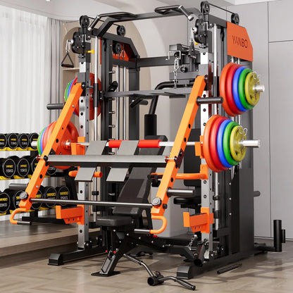 Longmen Frame Equipment, Home Smith Machine, Squat Bench, Multi-functional Fitness Equipment, Comprehensive Training Device