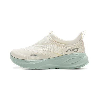 Li-Ning Women SOFT GO 2 Slip-on Casual Walking Shoes COMFOAM Breathable Flexible LiNing Comfortable Sports Sneakers AGLV006