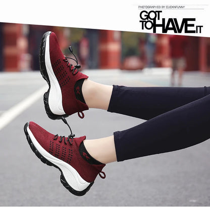 2024 Women Plus Size Shoes Summer Air Mesh Sport Aqua Shoes Outdoor Women's Quick Dry Water Shoes Sneakers Running Shoes 35-45