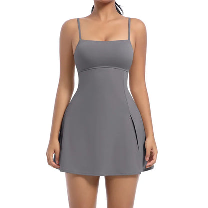 XL Pad Bodysuit Women Anti Shorts Yoga Set Gym Running One Piece Jumpsuit Tennis Skirt Workout Tracksuit Dance Fitness Bodysuit