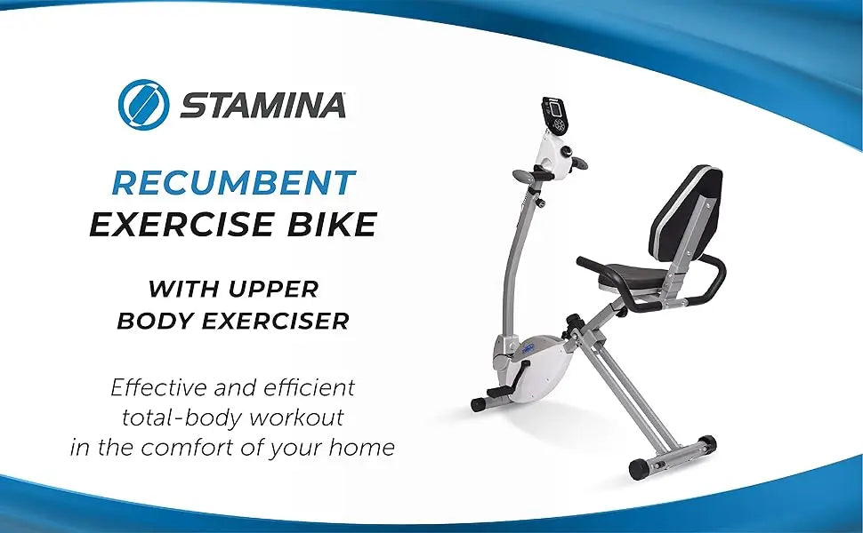 Exercise Bike with Arm Workout - Fitness Bike with Smart Workout App - Recumbent Exercise Bike