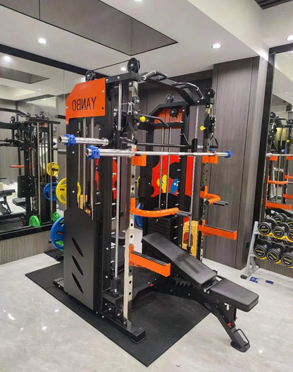 Longmen Frame Equipment, Home Smith Machine, Squat Bench, Multi-functional Fitness Equipment, Comprehensive Training Device
