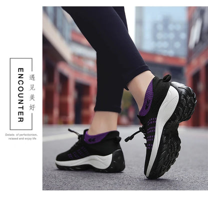 2024 Women Plus Size Shoes Summer Air Mesh Sport Aqua Shoes Outdoor Women's Quick Dry Water Shoes Sneakers Running Shoes 35-45