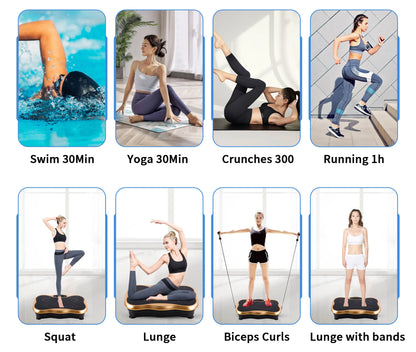 Exercise Fitness Body Slimming Trainer Vibration Platform Power Vibration Plate