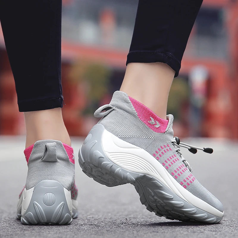 2024 Women Plus Size Shoes Summer Air Mesh Sport Aqua Shoes Outdoor Women's Quick Dry Water Shoes Sneakers Running Shoes 35-45