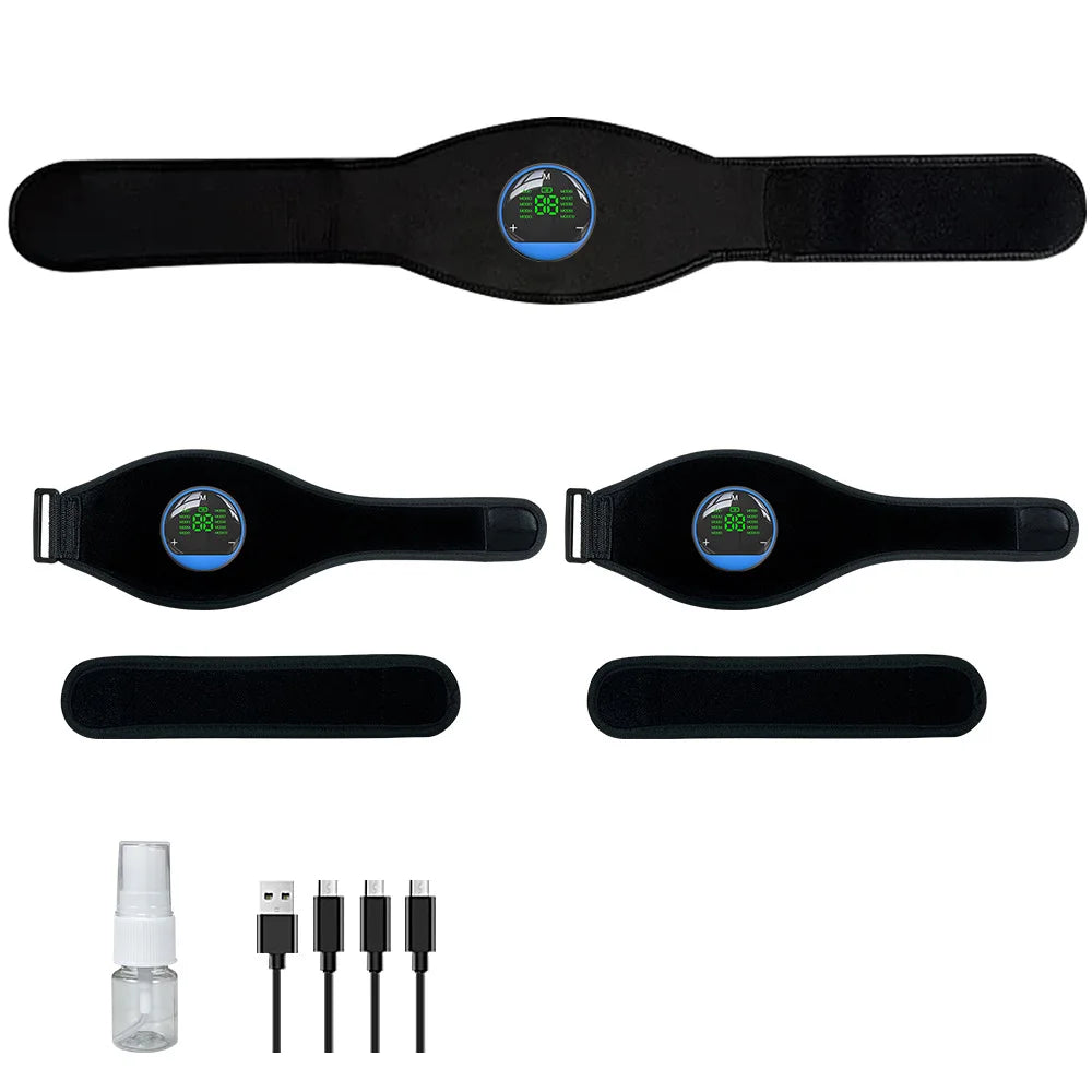 Smart EMS Fitness Belt with LED Display -  Rechargeable Core Trainer for ABS Workout & Lower Back Massage, Home Gym Equipment