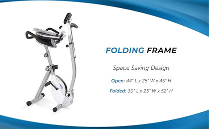Exercise Bike with Arm Workout - Fitness Bike with Smart Workout App - Recumbent Exercise Bike