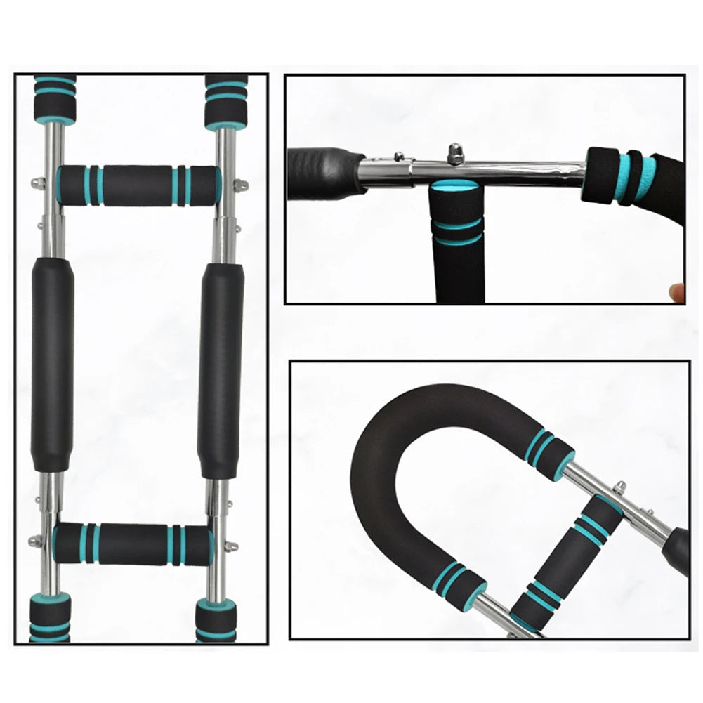 Twister Arm Exerciser with Foam Handle Adjustable Spring Workout Bar Forearm Triceps Chest Expander Portable Fitness Equipment