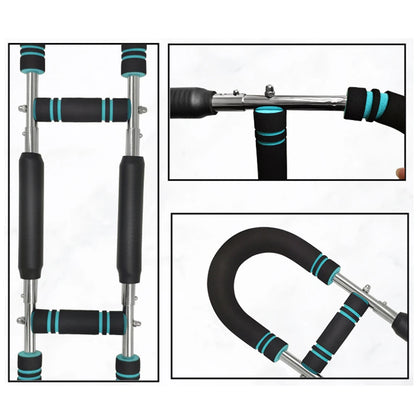 Twister Arm Exerciser with Foam Handle Adjustable Spring Workout Bar Forearm Triceps Chest Expander Portable Fitness Equipment