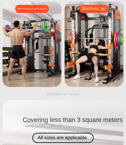 Longmen Frame Equipment, Home Smith Machine, Squat Bench, Multi-functional Fitness Equipment, Comprehensive Training Device