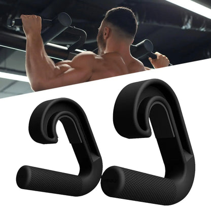 2 Pcs Hook Fitness Handle Multi-functional Exercise Suspension Grip Pull Down Machine Attachment Non Slip for Gym Strength Train