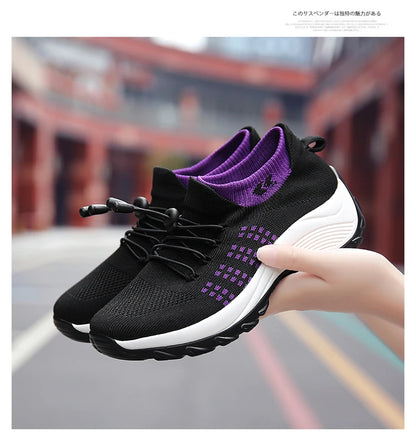 2024 Women Plus Size Shoes Summer Air Mesh Sport Aqua Shoes Outdoor Women's Quick Dry Water Shoes Sneakers Running Shoes 35-45