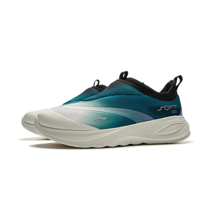 Li-Ning Men SOFT GO 2 Walking Shoes COMFOAM Slip-on Soft Thick Heel LiNing Comfortable Wearable Sports Casual Shoes AGLV005