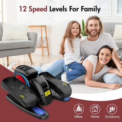 Electric Elliptical Machine Under Desk Pedal Exerciser Leg Home Fitness Small Multi-functional Silent Mini Trainer Portable