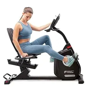Fitness Recumbent Magnetic Exercise Bike with 15 Workout Programs