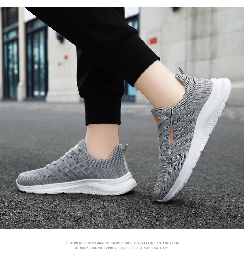 Oulylan New Trendy Casual Men Sports Shoes Summer Lightweight Breathable Mesh Sneakers Outdoor Anti-slip Women Running Footwear