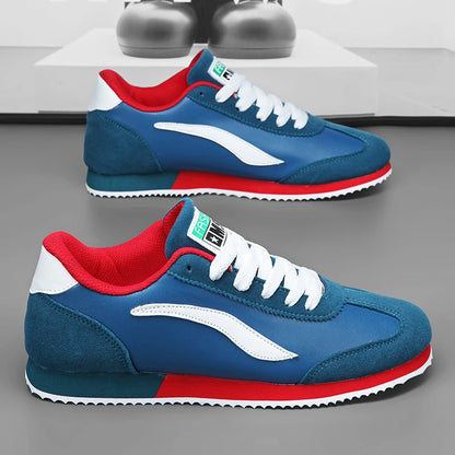 Hot sale Blue Mens Fashion Sneakers Classic Leather Sport Shoes For Men Trainers Designer Athletic Sneakers Male Running Shoes
