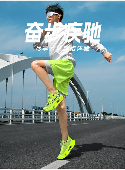 Speciality Carbon Plate Sports Running Shoes Marathon Air Cushion Men Breathable Lightweight Women Comfortable Nonskid Sneakers