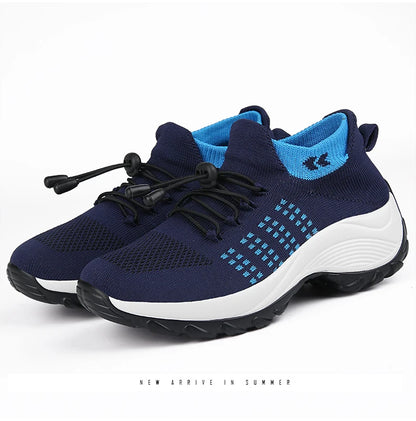 2024 Women Plus Size Shoes Summer Air Mesh Sport Aqua Shoes Outdoor Women's Quick Dry Water Shoes Sneakers Running Shoes 35-45