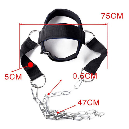 Head Harness Sports Neck Training Exerciser Strap Muscle Builder Home Gym for Strength Fitness Weight Lifting Workout Boxing MMA