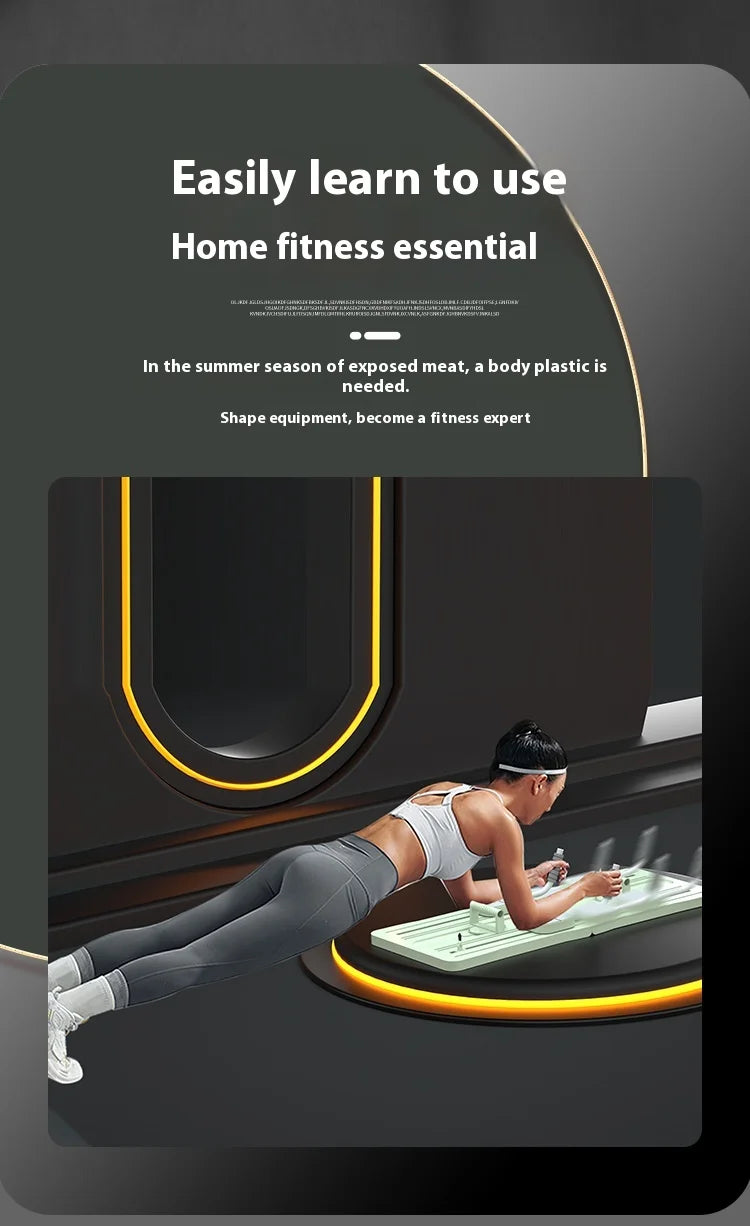 5 in 1 pilates board push up LED display Automatic Rebound Multi Pilates Reformer Set folding Fitness Exercise Equipment
