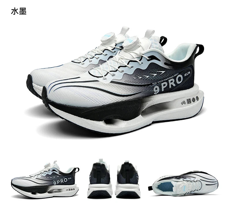 Speciality Carbon Plate Sports Running Shoes Marathon Air Cushion Men Breathable Lightweight Women Comfortable Nonskid Sneakers