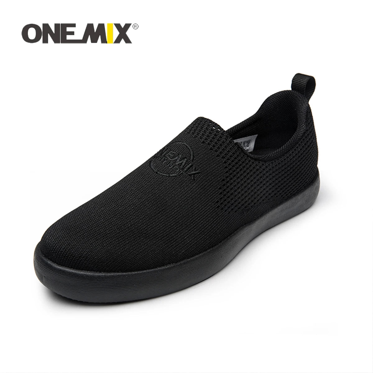 ONEMIX 2024 Women Sneakers Breathable Mesh Men's Street Footwear Lightweight Office Slip-On Sneaker For Outdoor Walking Shoes
