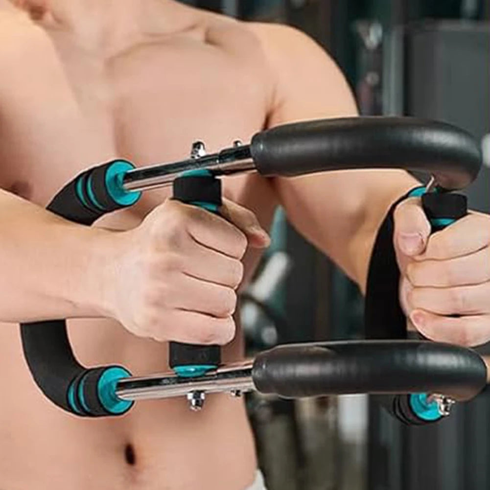 Twister Arm Exerciser with Foam Handle Adjustable Spring Workout Bar Forearm Triceps Chest Expander Portable Fitness Equipment