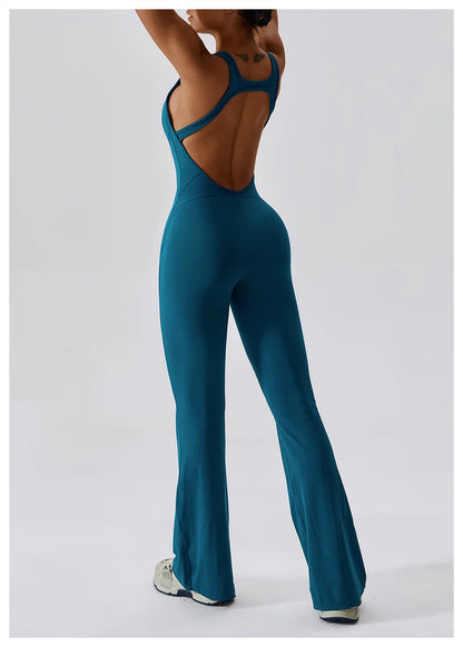 Women Sports Jumpsuit Naked Feeling Gym Set Women Training Yoga Suit Sportswear Fitness Rompers Stretch Female Workout Bodysuits