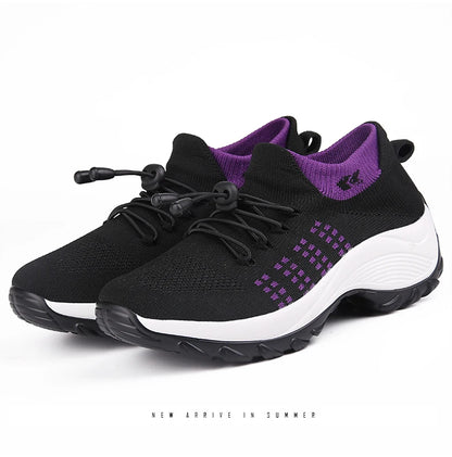2024 Women Plus Size Shoes Summer Air Mesh Sport Aqua Shoes Outdoor Women's Quick Dry Water Shoes Sneakers Running Shoes 35-45